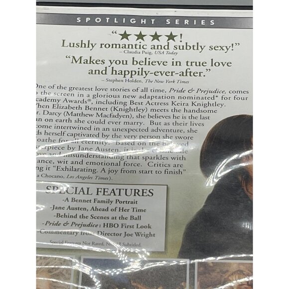 Pride & prejudice dvd universal 2006 129 minutes rated pg READ - Picture 2 of 6